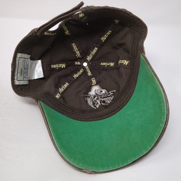 Georgetown Hoyas Bulldog Mascot Marines Baseball Cap Brown One Size Drew Pearson - Picture 7 of 9